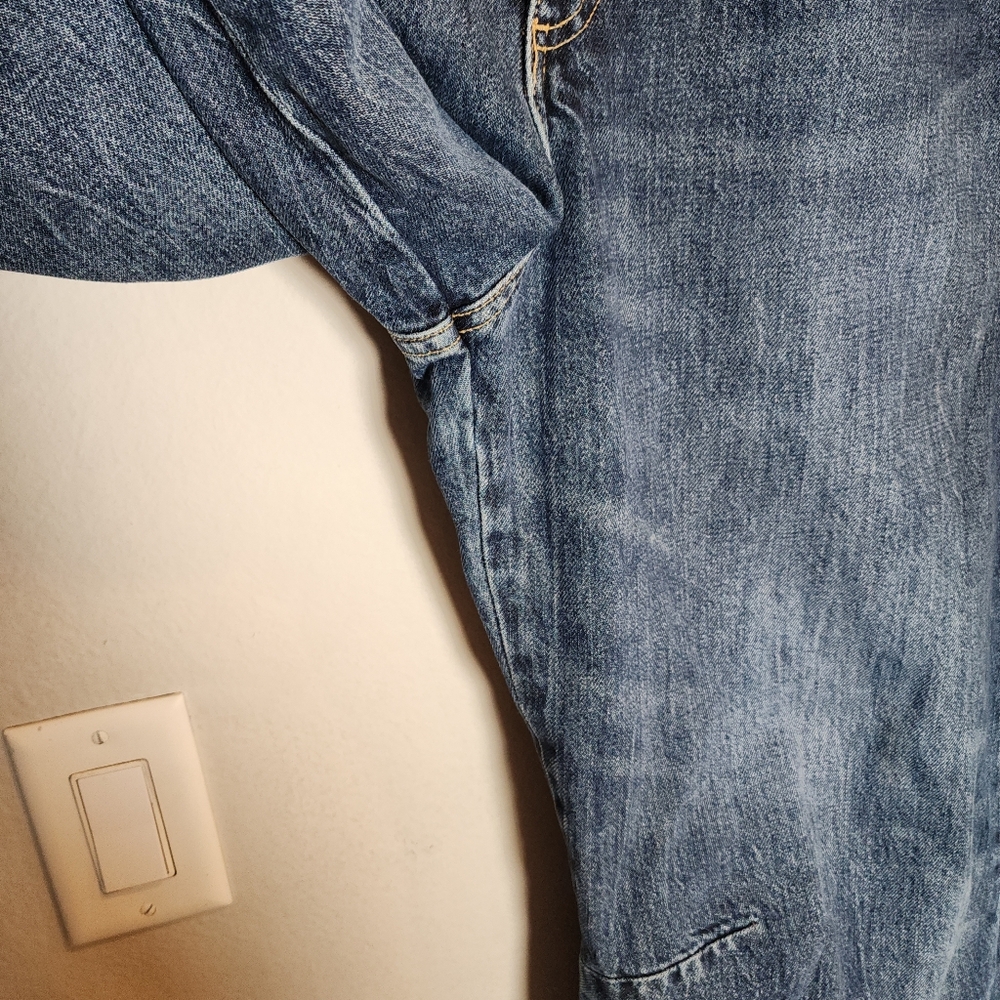 Zara Barrel Jeans Women's Size 10 Medium Wash Rigid Denim 29" Inseam Hi-Rise - Picture 13 of 16